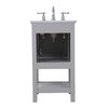 Elegant Decor 19 In. Single Bathroom Vanity Set In Grey VF27019GR